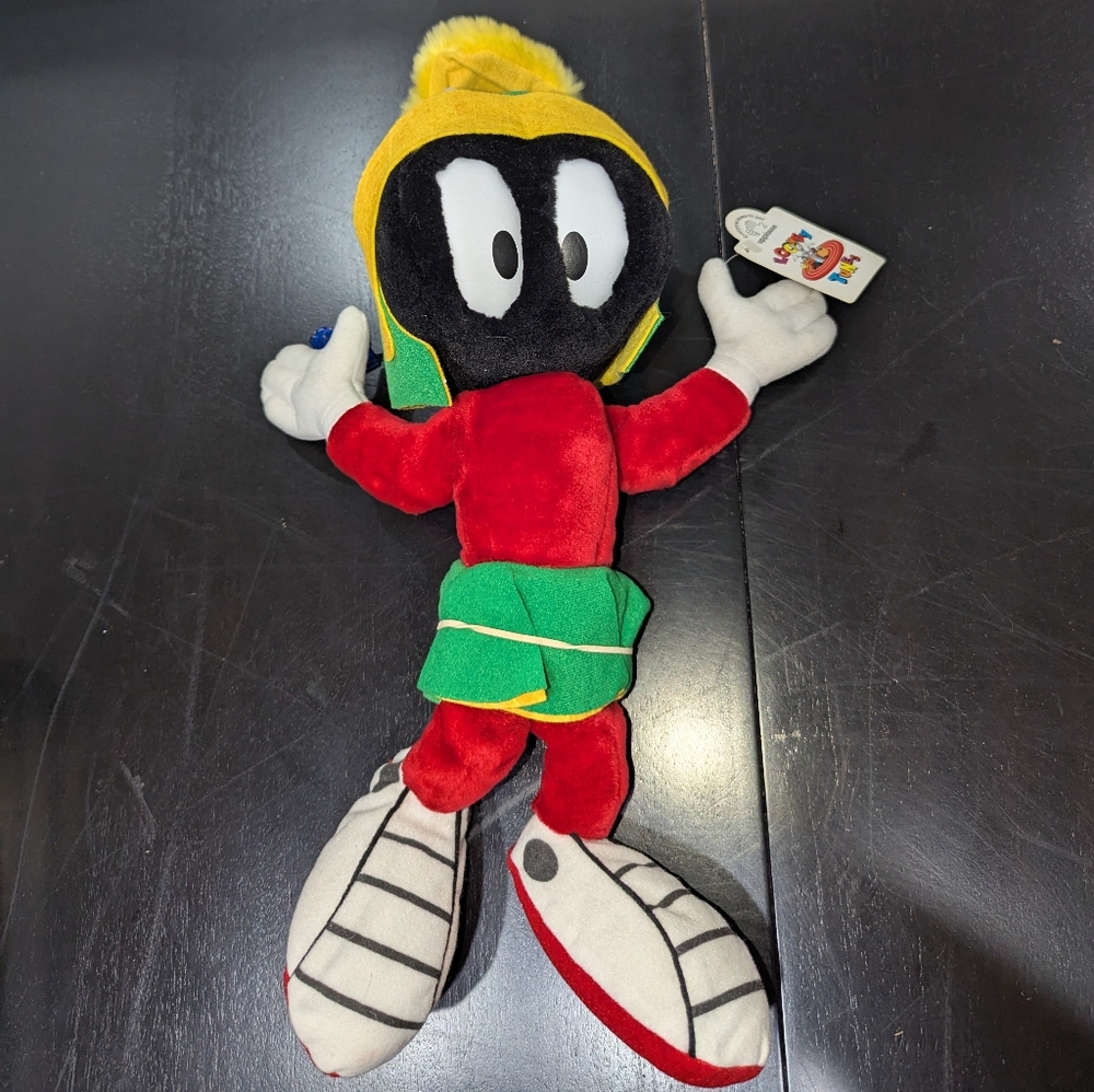 Vtg 1996 Huggable Marvin Martian Looney Tunes Applause Plush Doll 18"